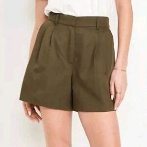 Old Navy Extra High Rise Taylor Shorts Reishi Brown 5" Inseam Size XXL NWT